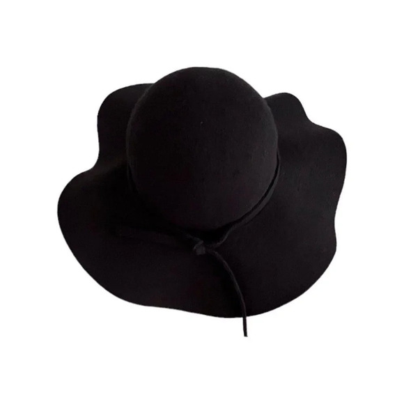 vintage THE HATTER COMPANY black felt wide brim classic hat - Picture 5 of 11